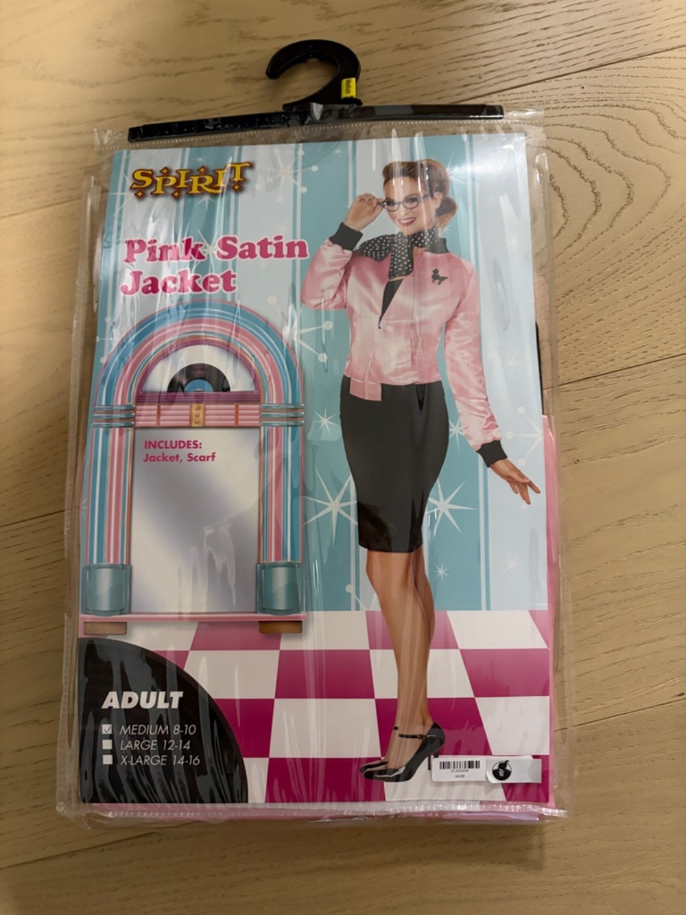Spirit Pink Satin Bomber Jacket with Black Trim